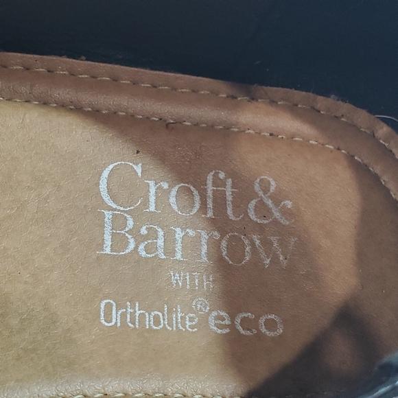 Croft & Barrow Ortholite ECO Black Cap Toe Oxford Dress Career Shoe Men Size 9W - Picture 9 of 10